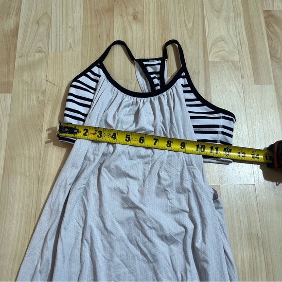 Lululemon No Limits Tank Top Women S Beige Gordcore Built In Sport Bra Atheisure - Picture 4 of 4